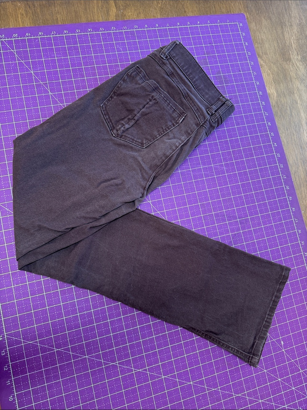 Women’s bootcut brown jeans absolution by democracy